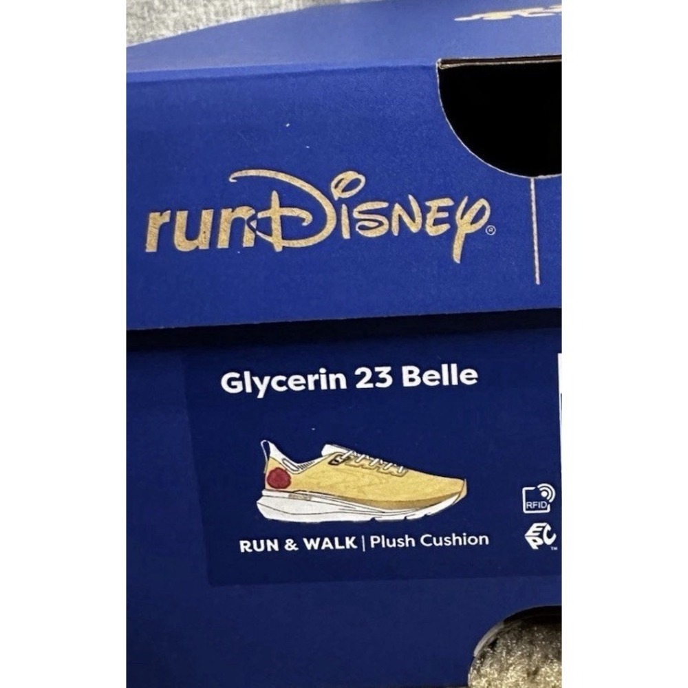 2026 Rundisney Brooks Glycerin 23 Belle Princess 8.5 B Womens Athletic Shoes NEW - Picture 9 of 10